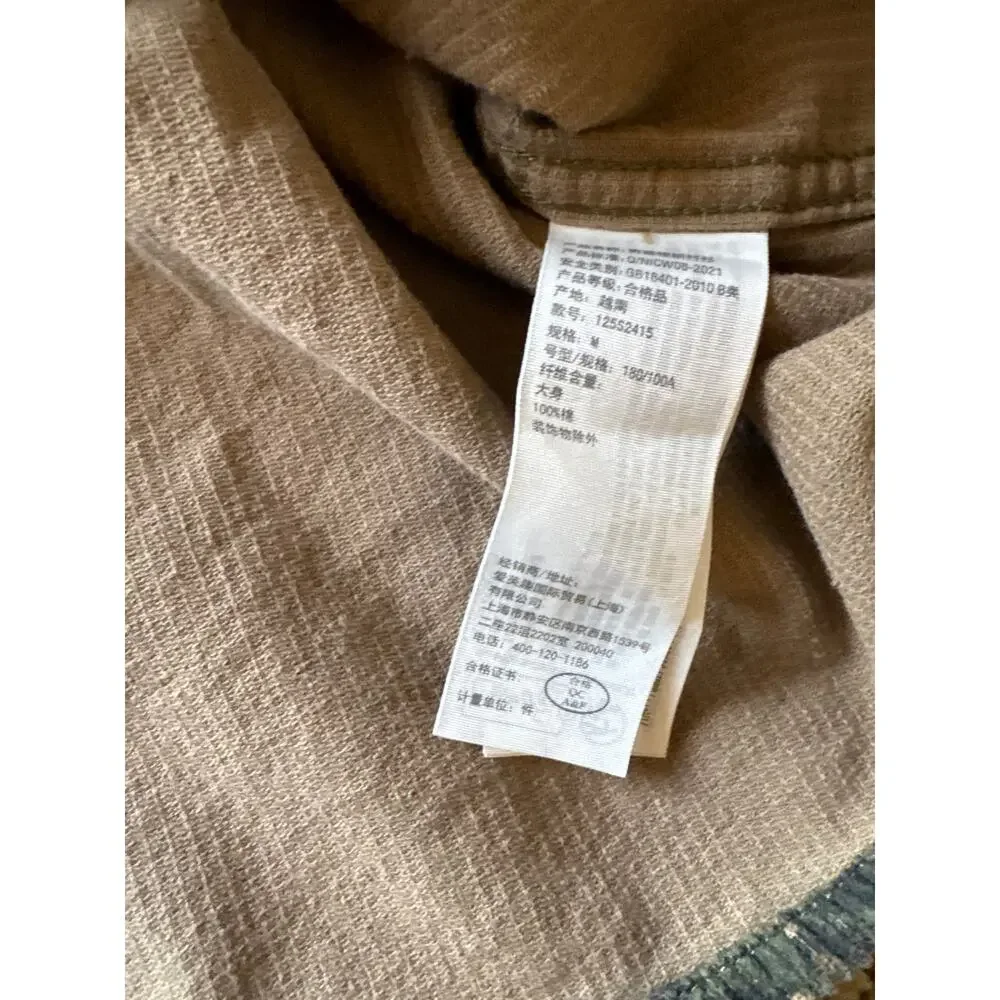 Abercrombie & Fitch Tree Camo Medium Corduroy Button Up Shirt